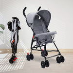 Grey - Breezy Lite Grey Baby Stroller