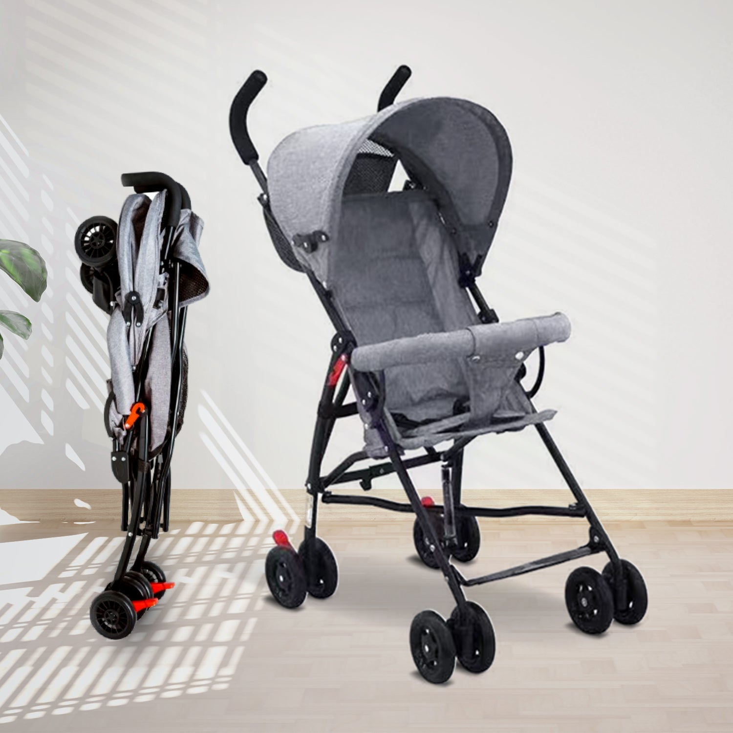 Breezy Lite Grey Baby Stroller - Angels & Mice