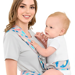 Grey - Angels & Mice Cuddle 4-in-1 Hip Seat Baby Carrier, Grey