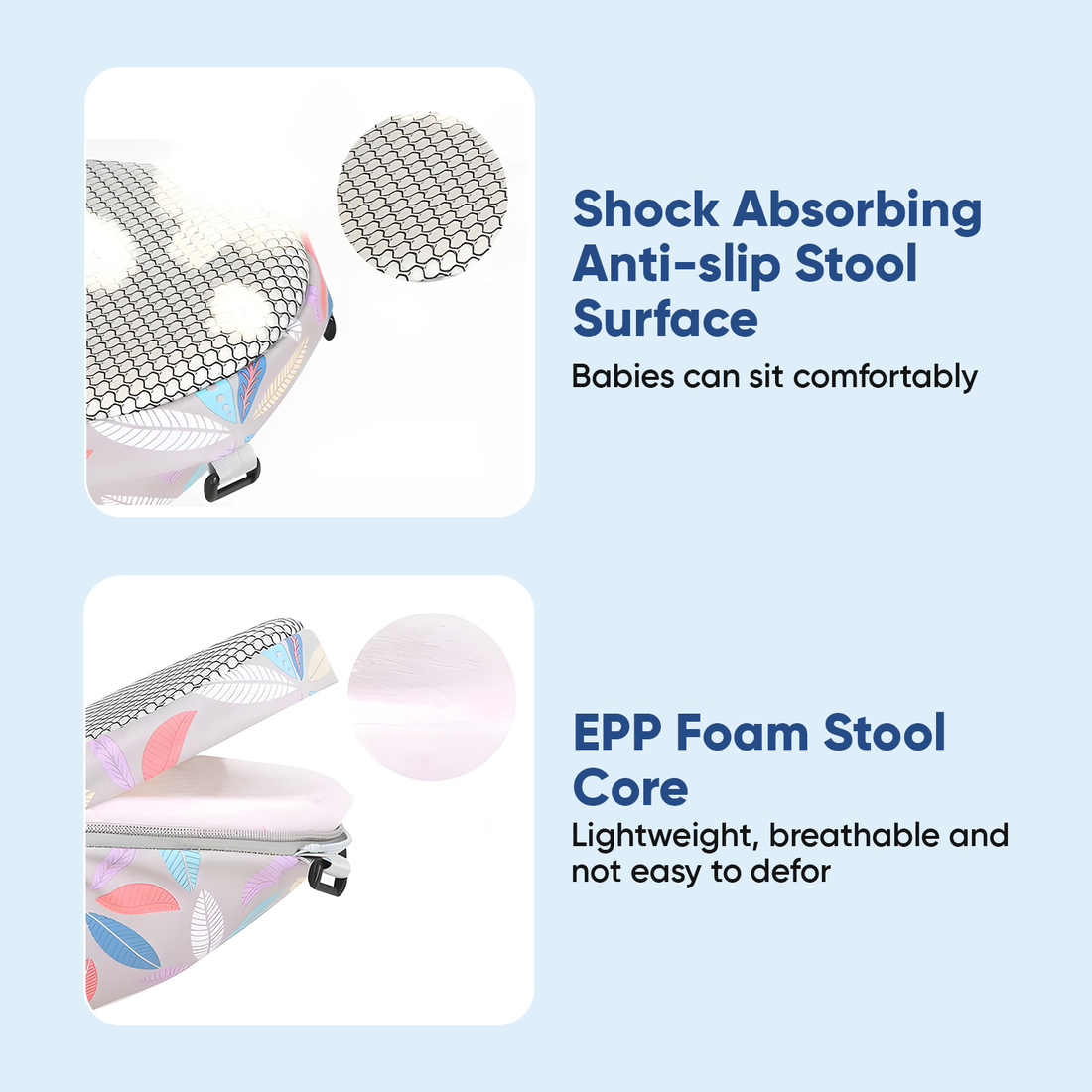 Angels & Mice Comfort Hip Seat Baby Carrier with T Belt, Pink & Blue