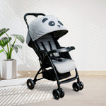 Grey - Panda Baby Stroller Grey Edition