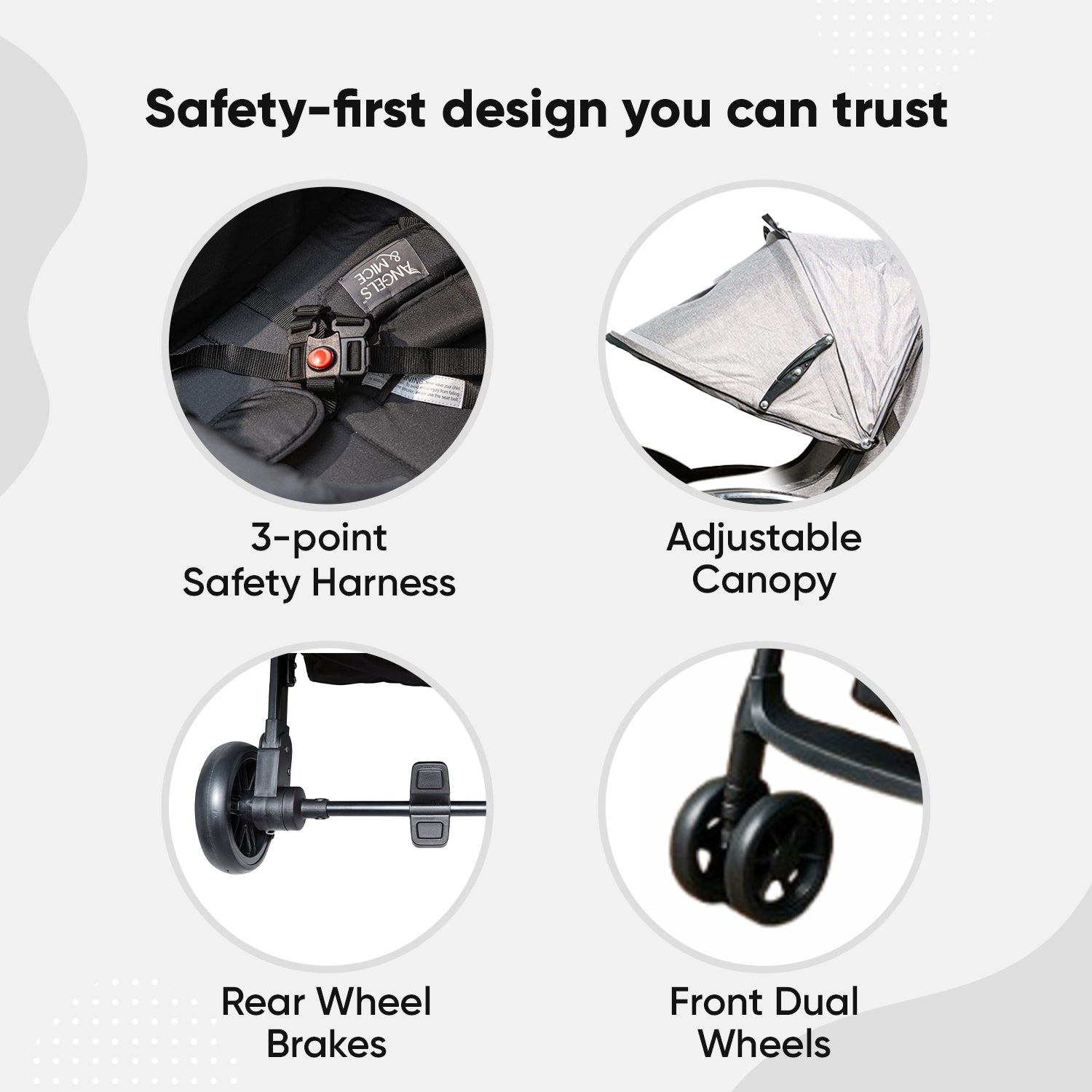 Stroller Reversible - Angels & Mice