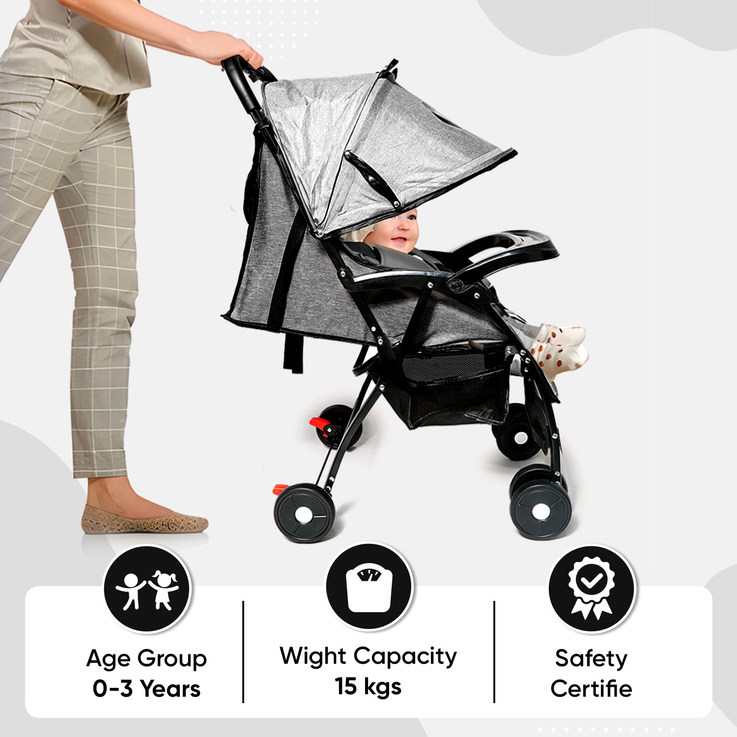 Stroller Reversible - Angels & Mice