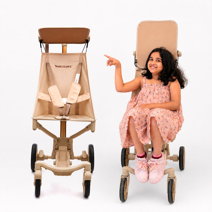 Angels & Mice Travel Cruiser Soft Beige Stroller