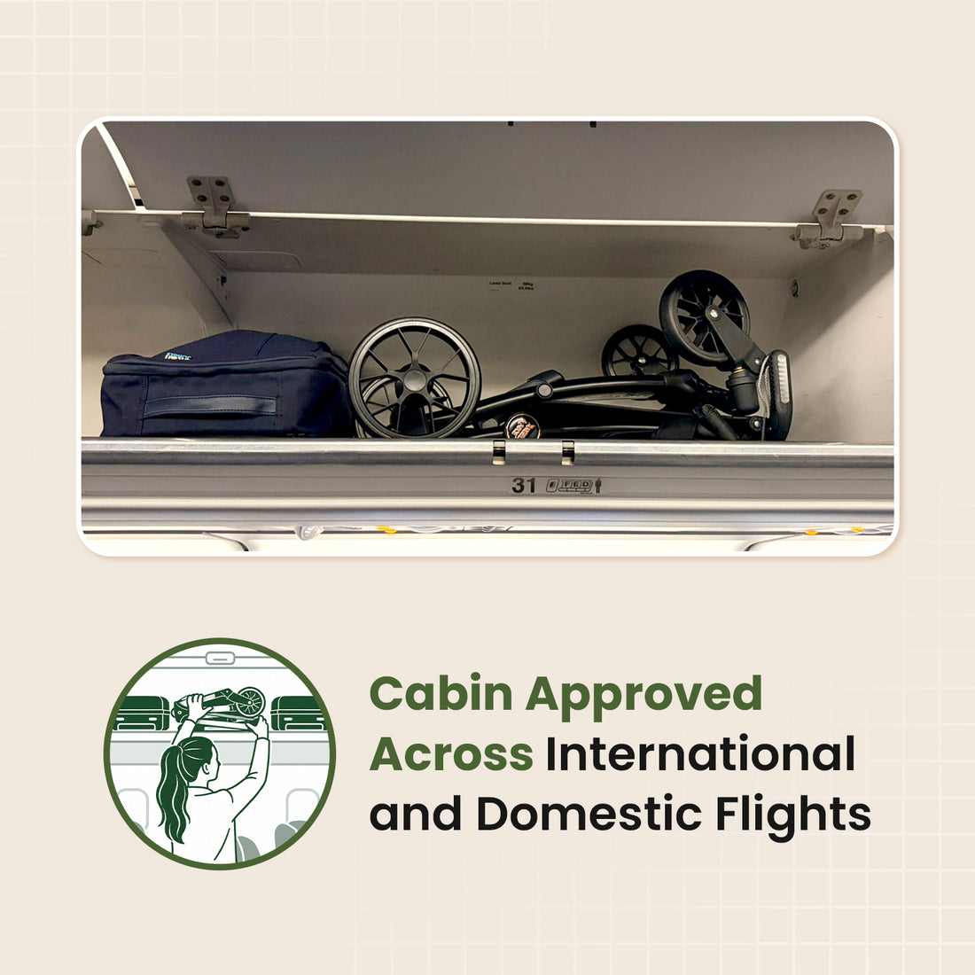 Angels & Mice, Travel Cruiser Stroller – Green & Gold