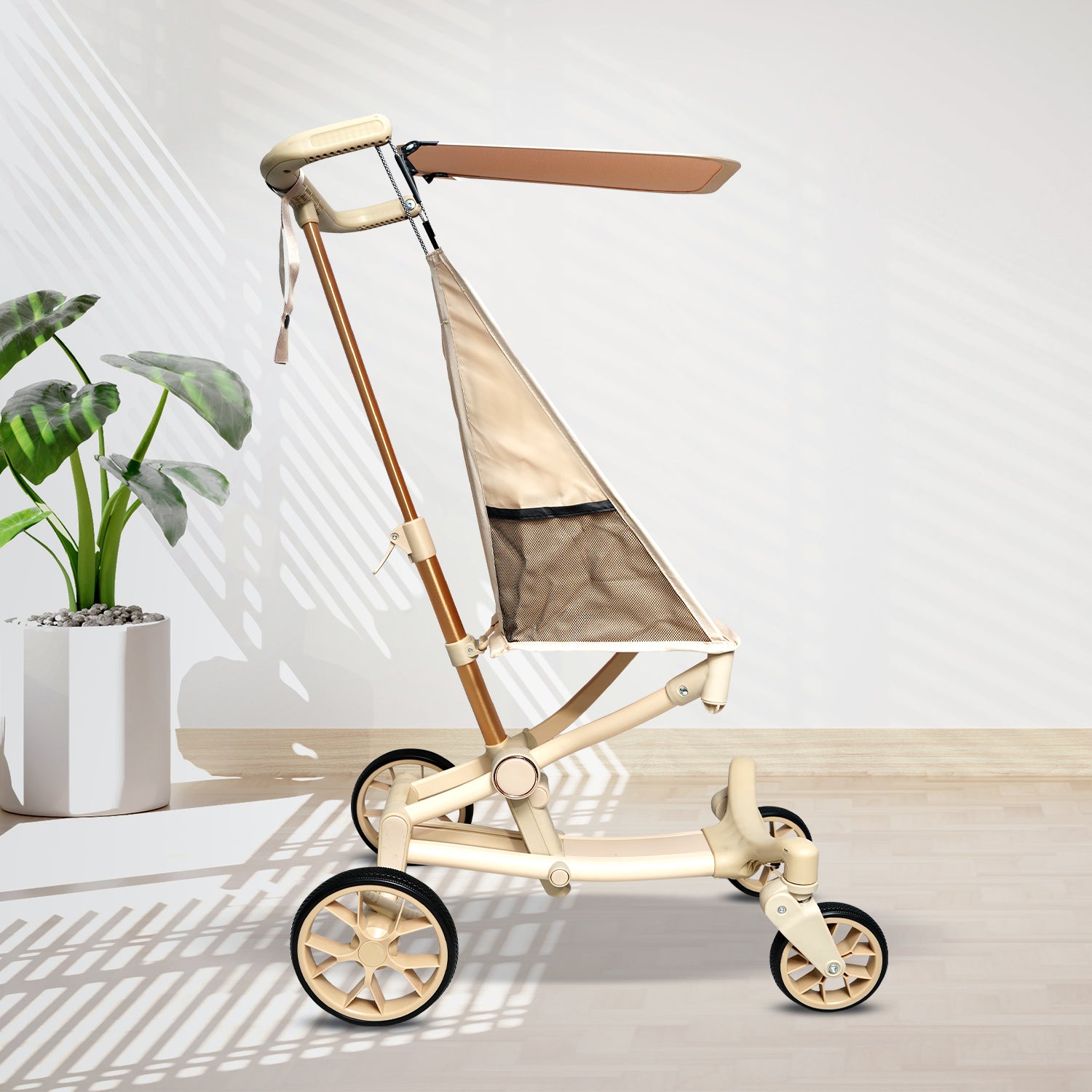 Travel Cruiser Soft Beige Stroller - Angels & Mice