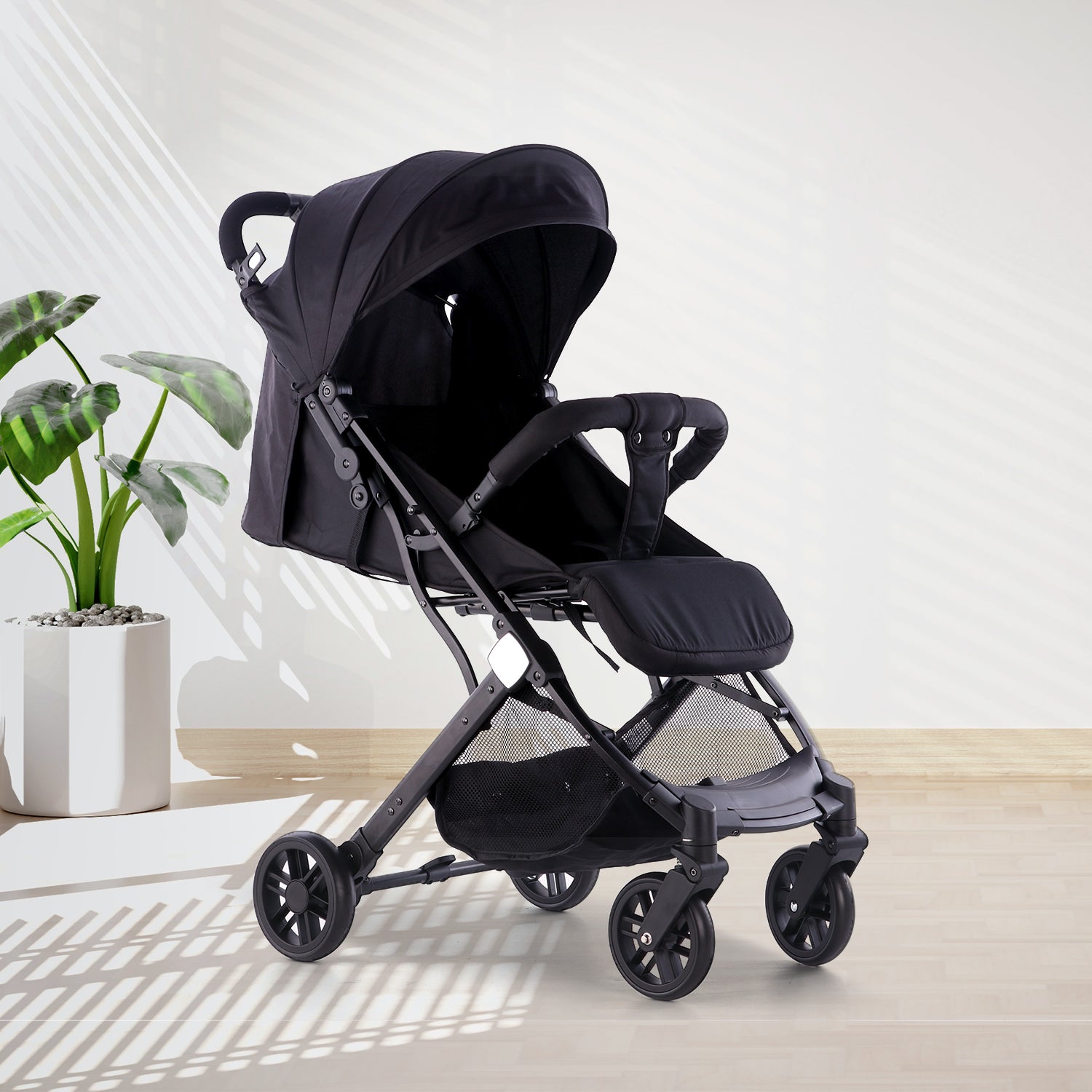 Urban Glide Baby Stroller in Black – Lightweight & Trolley Fold