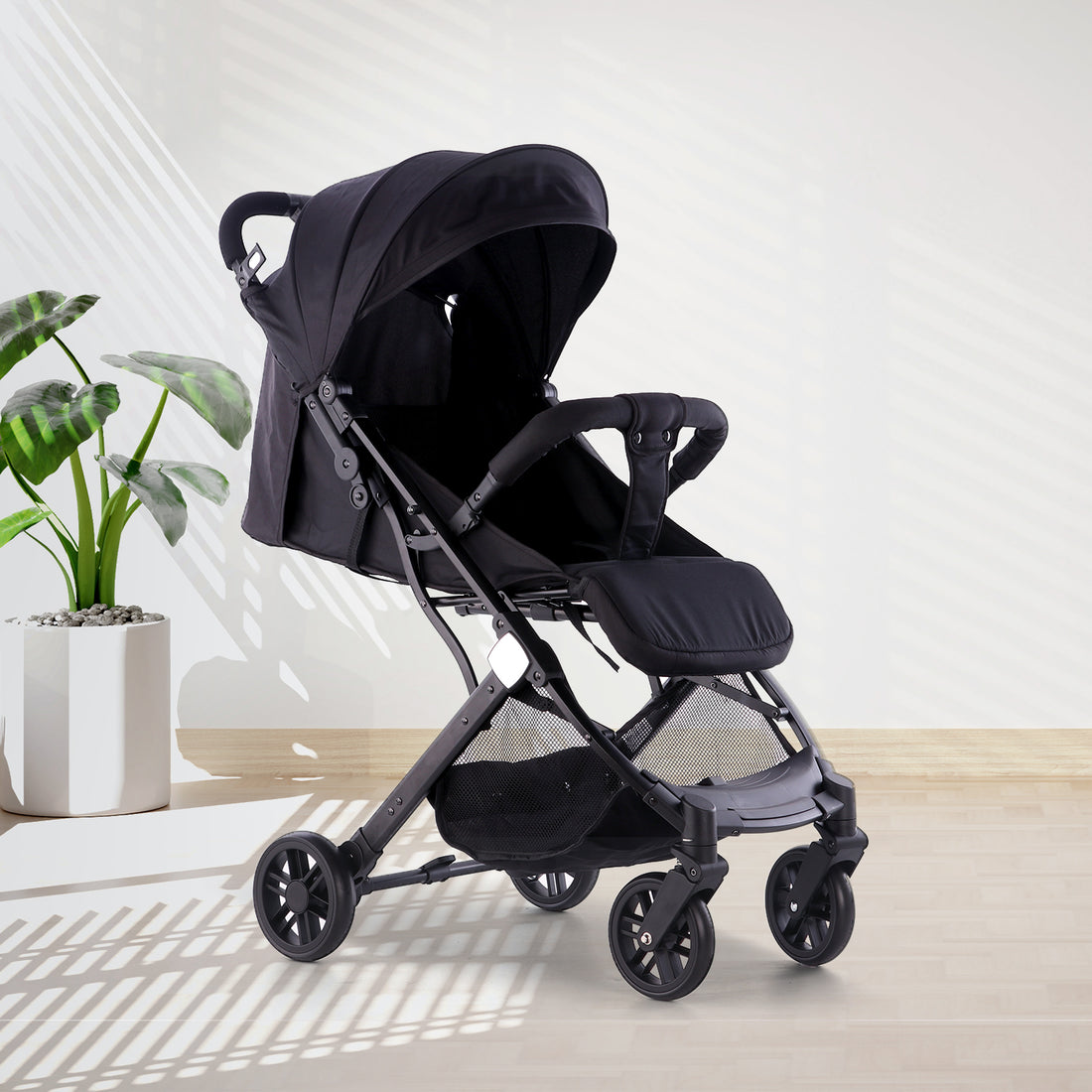 Urban Glide Black Baby Stroller / Pram - Angels & Mice