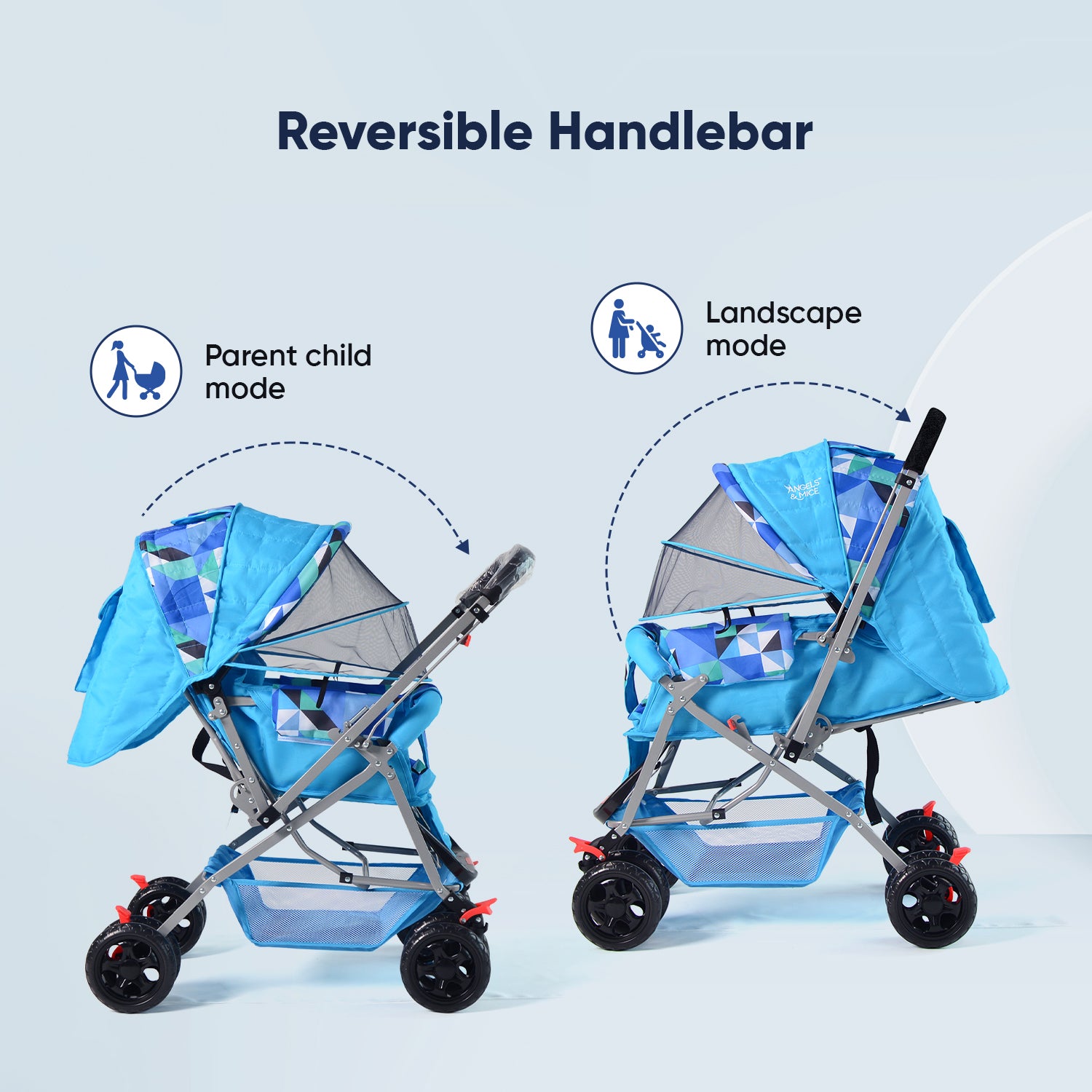 Wonder Cruise Aqua Mosaic Pram Stroller