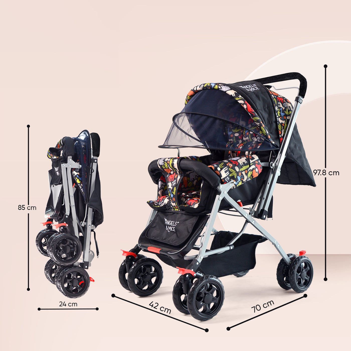 Wonder Cruise Jungle Joy Pram Stroller – Angels & Mice