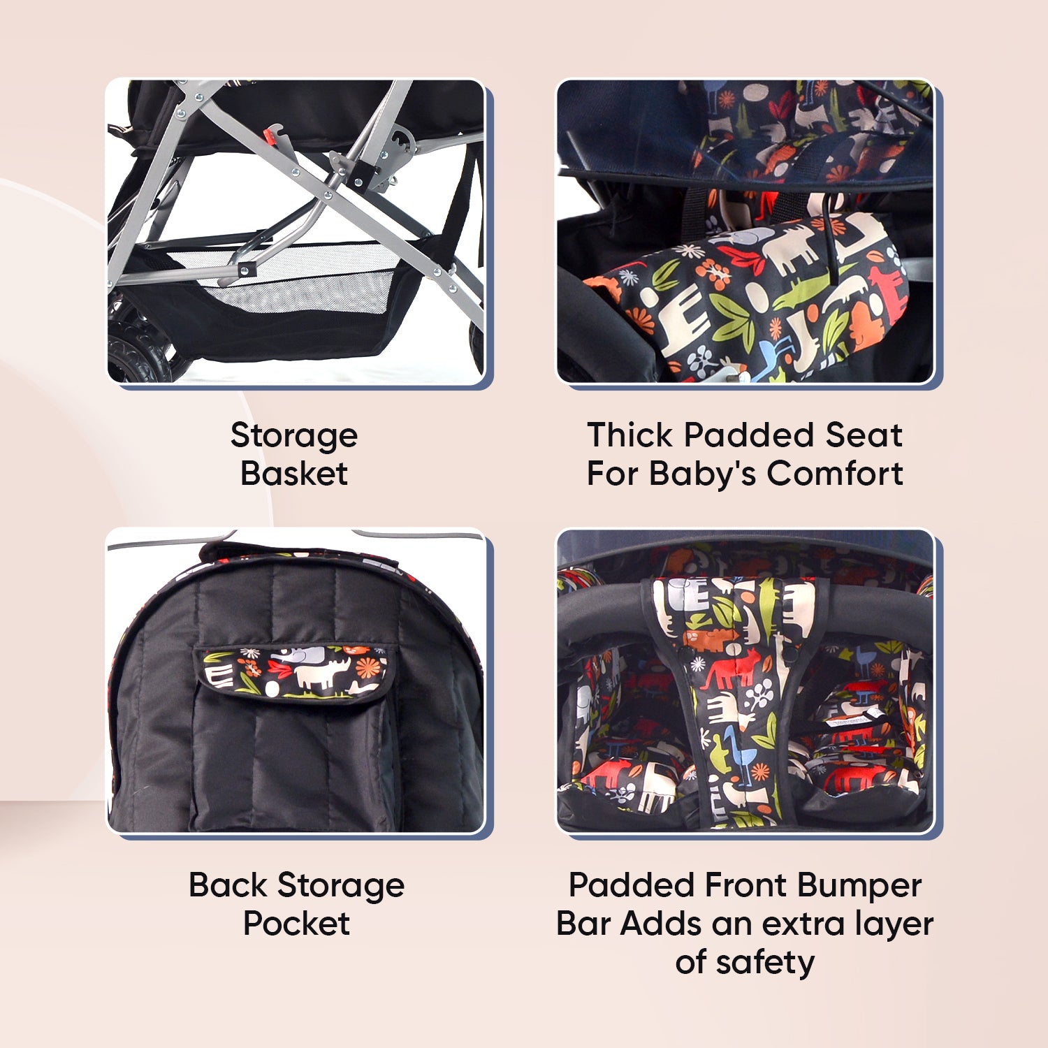 Wonder Cruise Jungle Joy Pram Stroller