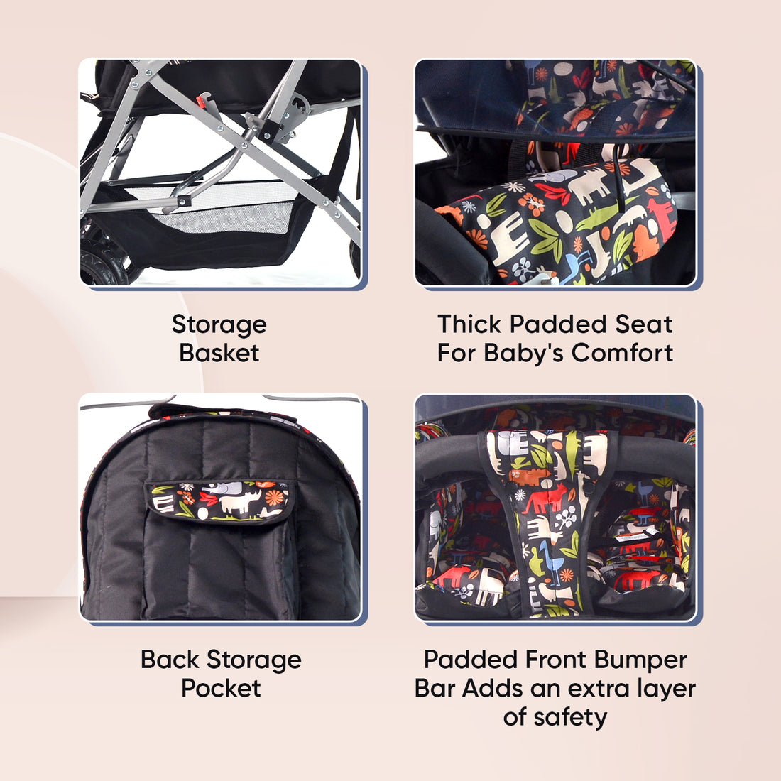 Wonder Cruise Jungle Joy Pram Stroller