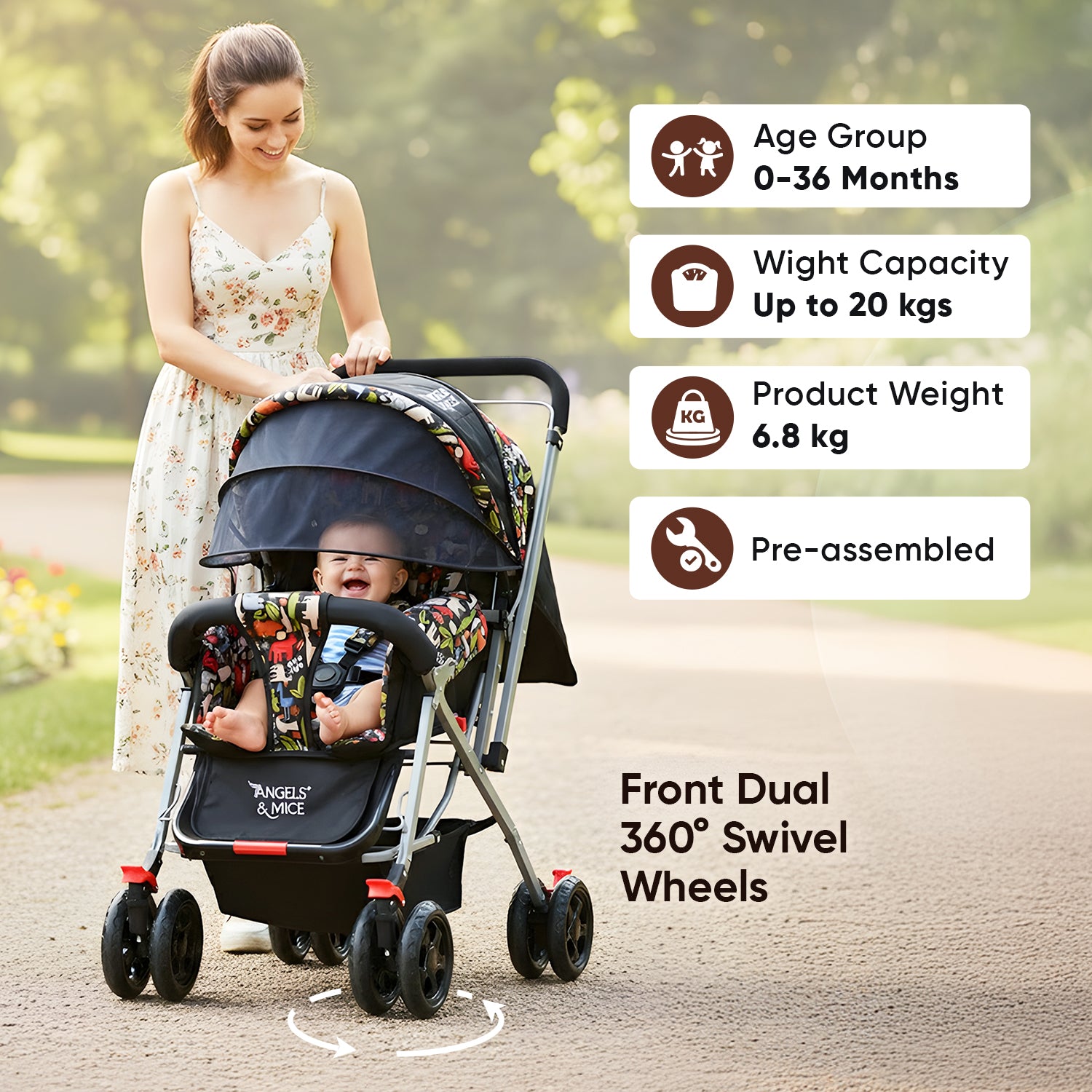 Wonder Cruise Jungle Joy Pram Stroller