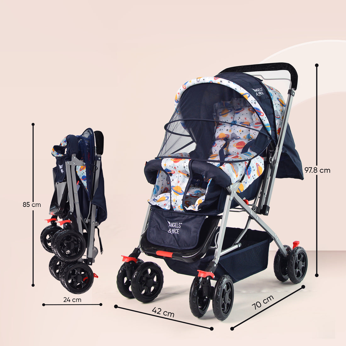 Wonder Cruise Cosmic Explorer Pram Stroller