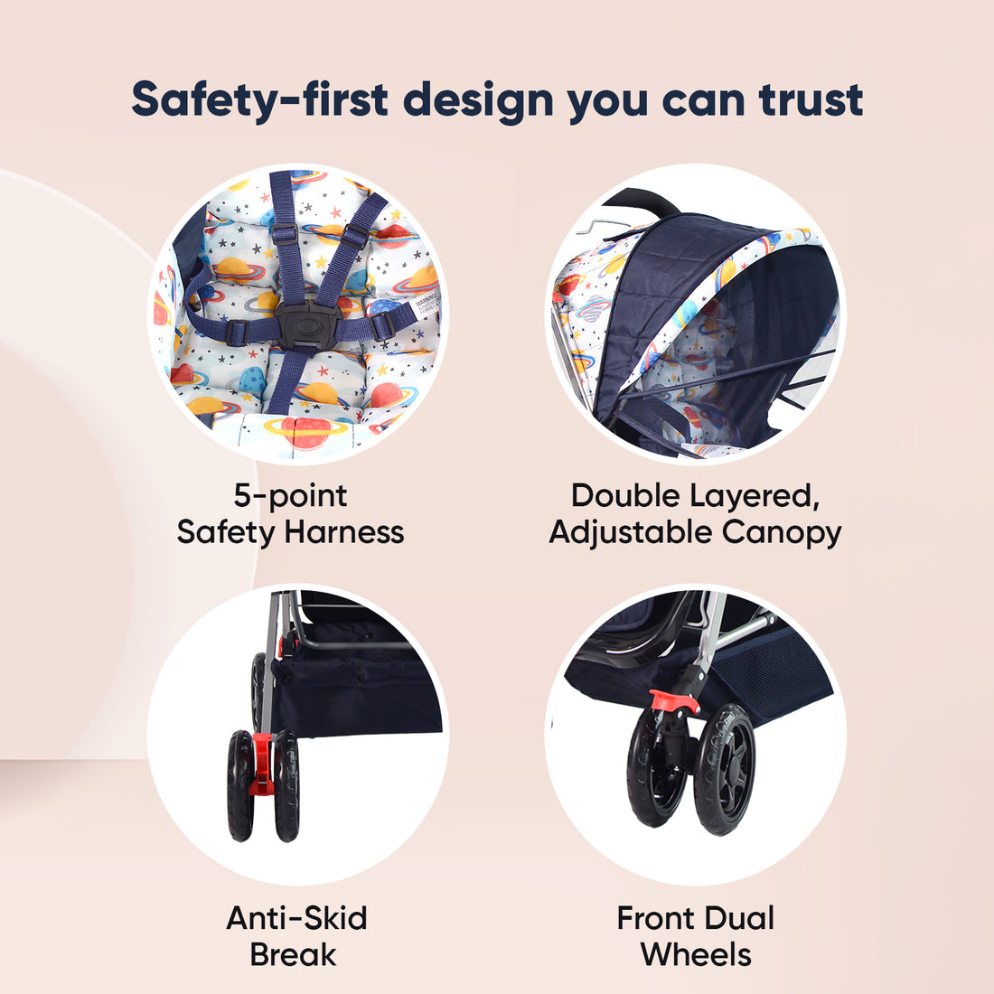 Wonder Cruise Cosmic Explorer Pram Stroller