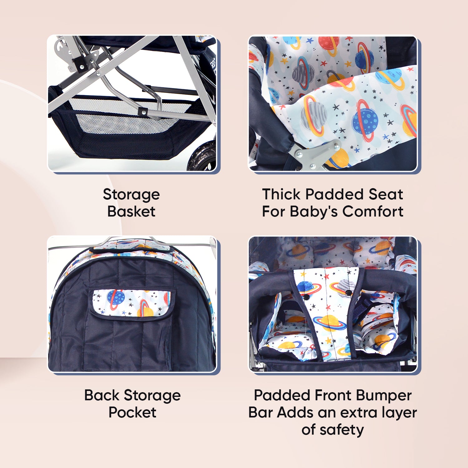 Wonder Cruise Cosmic Explorer Pram Stroller