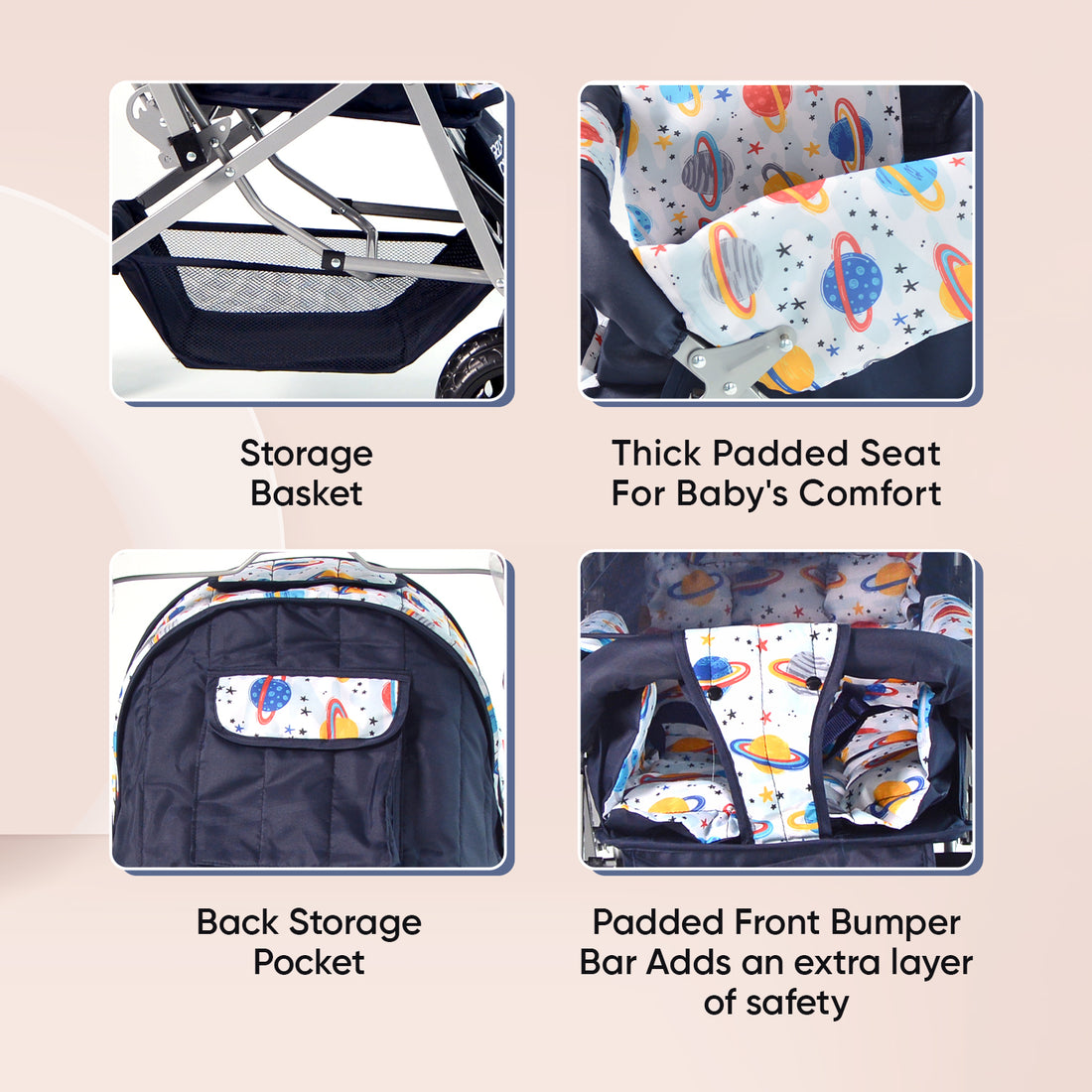 Wonder Cruise Cosmic Explorer Pram Stroller